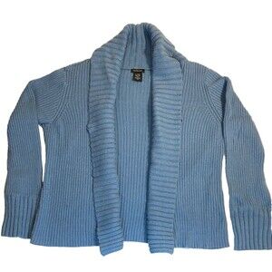 Calvin Klein Cardigan Knit Sweater~Blue~Women's XL NICE!